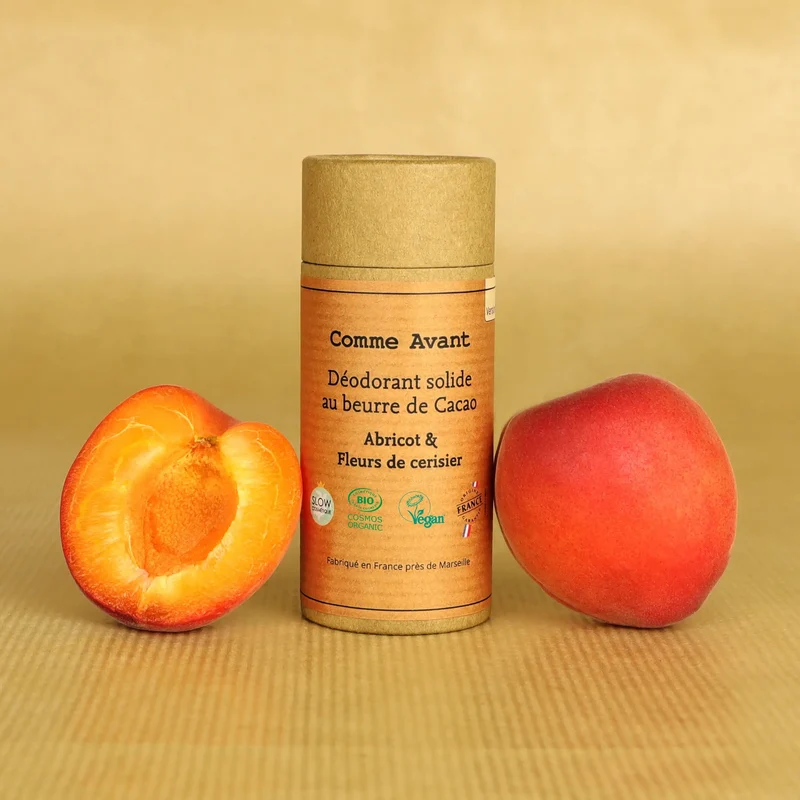 Déodorant solide abricot & fleurs de cerisier (recharges) - 2x60g - Comme Avant