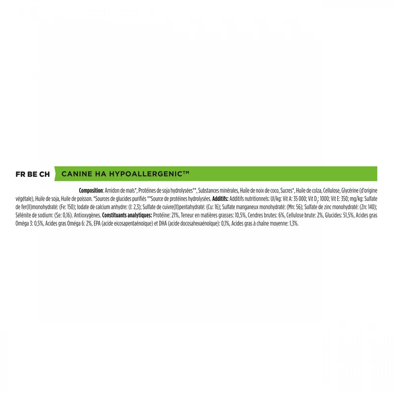 Pro Plan Veterinary Diets HA Hypoallergenic - croquettes chat