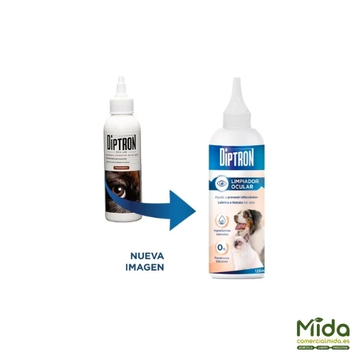 Nettoyant oculaire pour animaux 125ml de DIPTRÓN
