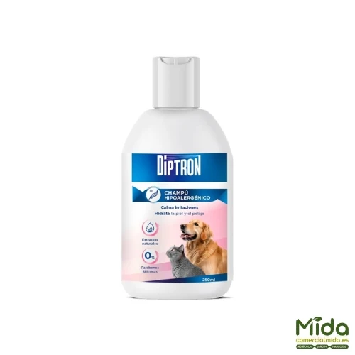 Shampoing naturel antiparasitaire pour animaux de compagnie DIPTRON 500ml