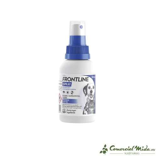 FRONTLINE spray 100ml chiens et chats anti puces, tiques et poux