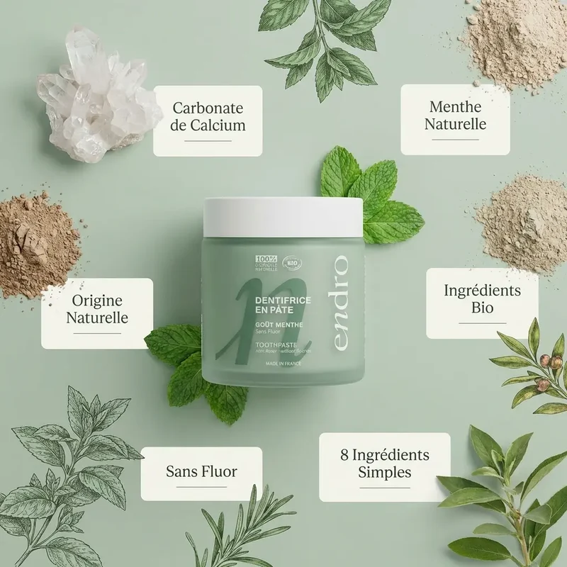 Dentifrice en pâte goût Menthe - 100 ml - Endro