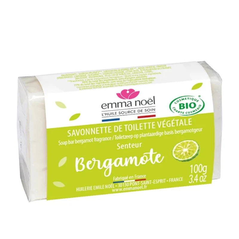 Savonnette Bergamote Bio – 100g – Emma Noël
