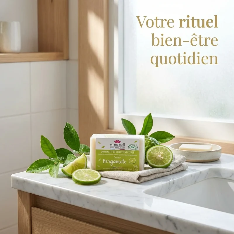 Savonnette Bergamote Bio – 100g – Emma Noël