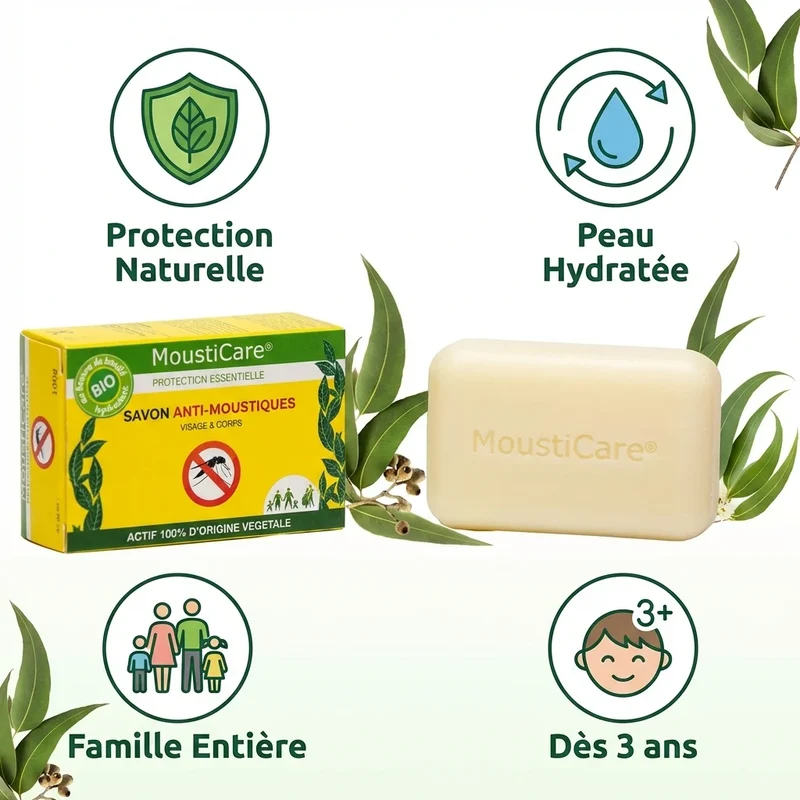Savon Anti-Moustiques Bio – 100 g - MoustiCare