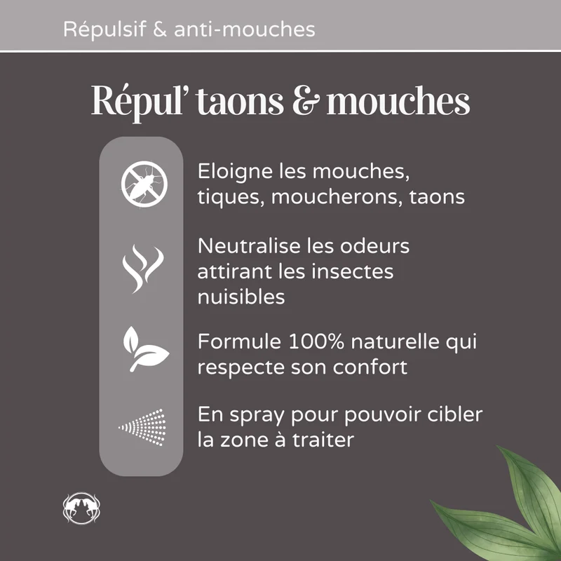 Répul' Taons & Mouches avec Huile de Cade - 500 ml Naturacheval