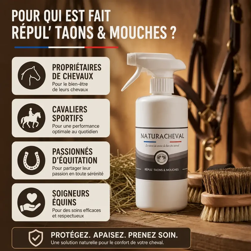 Répul' Taons & Mouches avec Huile de Cade - 500 ml Naturacheval