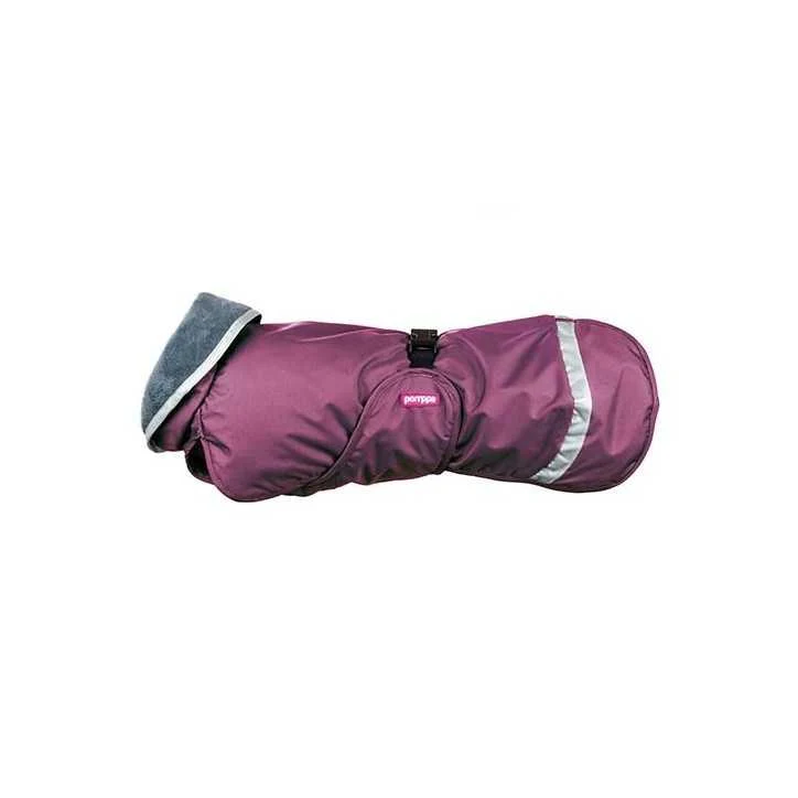 Pomppa Kevyt Plum manteau imperméable chien