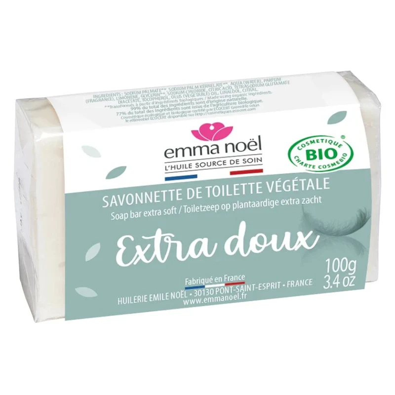 Savonnette hypoallergenique - 100 g - Emma Noël