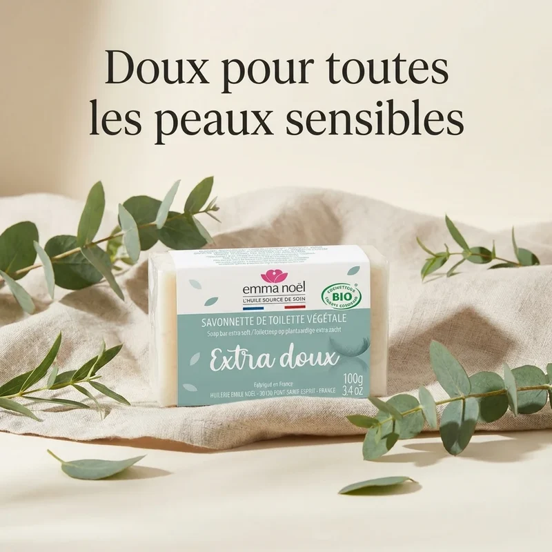 Savonnette hypoallergenique - 100 g - Emma Noël