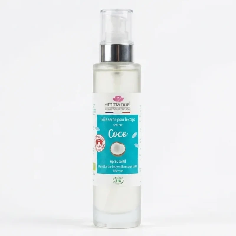 Huile sèche pour le corps - Senteur Coco - 100 ml - Emma Noël