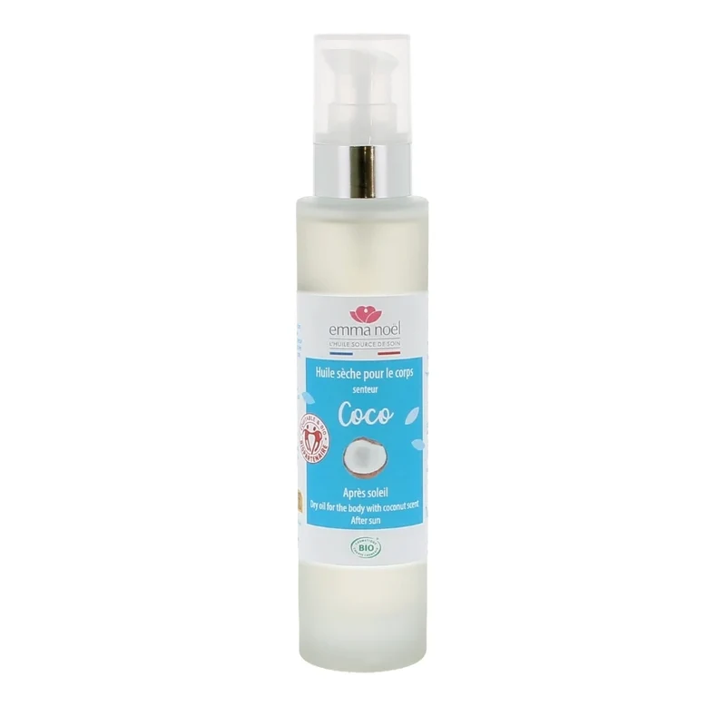 Huile sèche pour le corps - Senteur Coco - 100 ml - Emma Noël