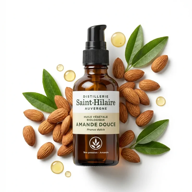 Huile végétale d'Amande Douce Bio - Saint-Hilaire - 50ml