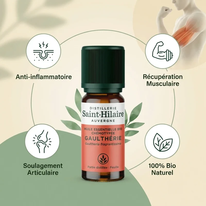 Huile Essentielle de Gaultherie BIO - Saint Hilaire - 10 ml
