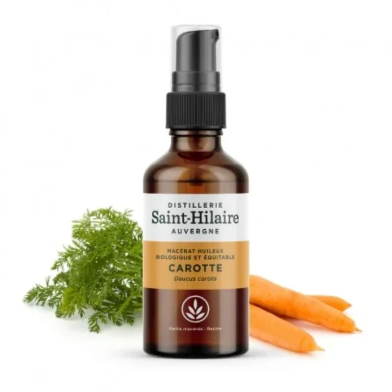 Huile végétale à la Carotte Bio - Saint Hilaire - 50 ml