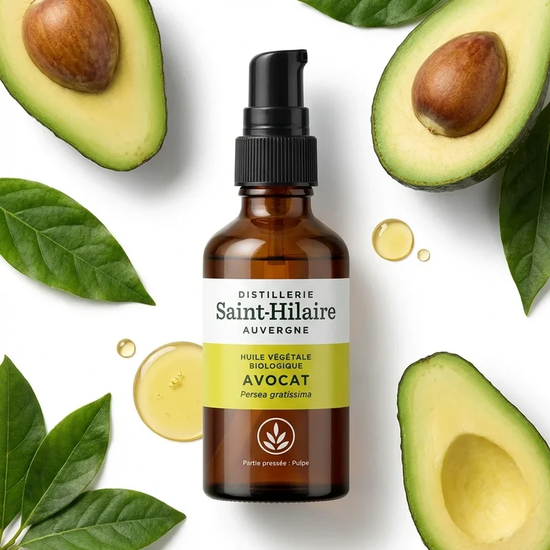 Huile Végétale d'Avocat Bio - Saint-Hilaire - 50 ml