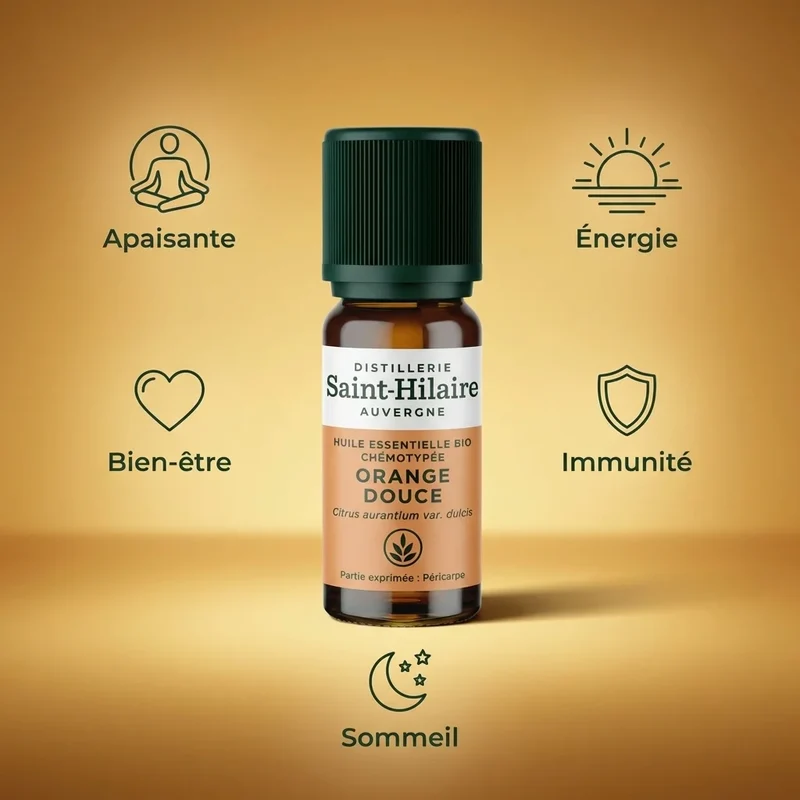 Huile Essentielle - Orange Douce Bio - Saint Hilaire - 10 ml