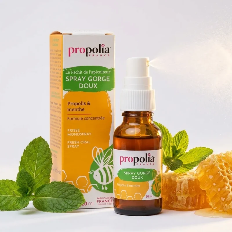 Spray buccal haleine & gorge - Miel, Propolis & Menthe - 20ml - Propolia