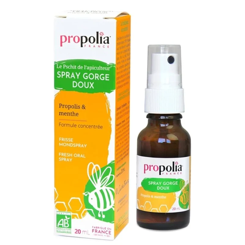 Spray buccal haleine & gorge - Miel, Propolis & Menthe - 20ml - Propolia