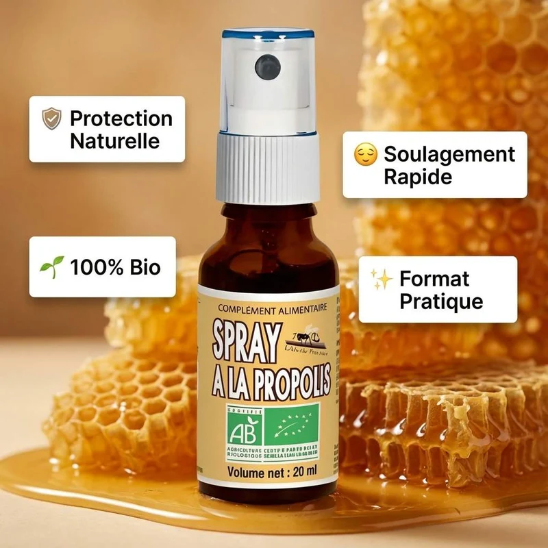 Spray Propolis gorge bio - 20 ml - Abeille Forestière