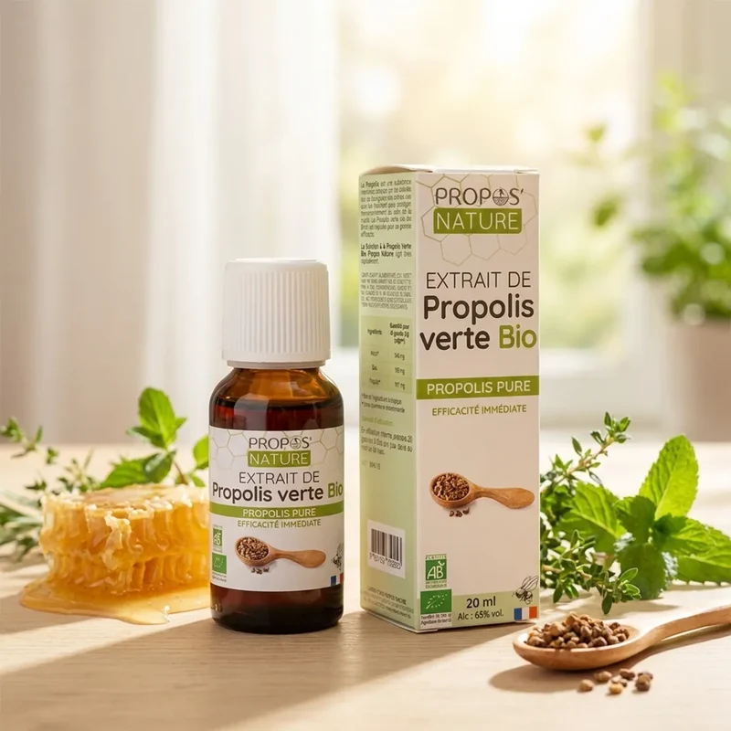 Extrait de Propolis Verte Bio Hydroalcoolique – 15 ml – Propos’Nature