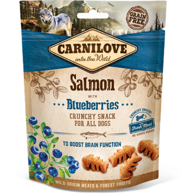 CARNILOVE Crunchy Snack Saumon & Myrtilles 200g