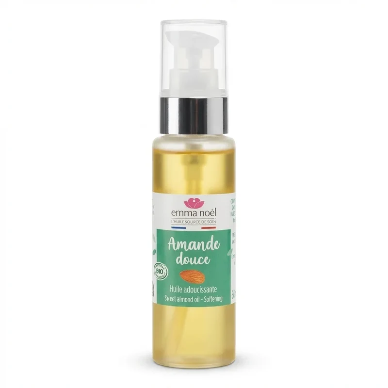Huile Végétale d'Amande Douce Bio 50 ml Emma Noel