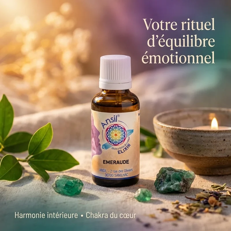 Elixir de cristaux d'Emeraude - 30 ml - Ansil