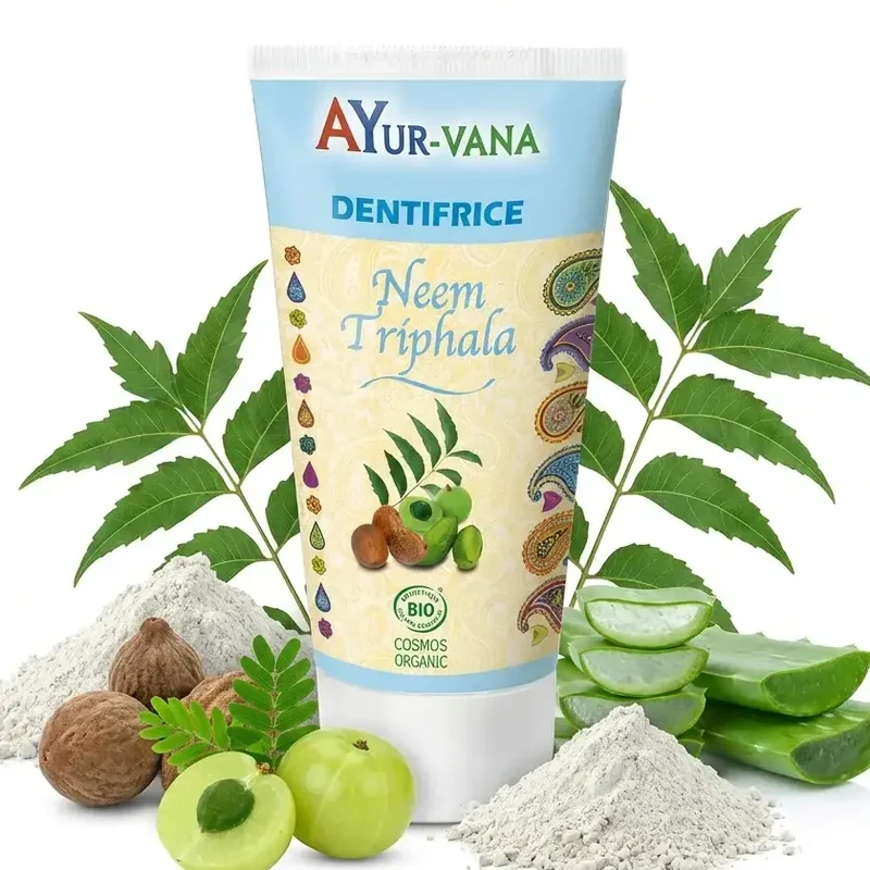 Dentifrice bio Neem & Triphala - 75 ml - Ayur-Vana