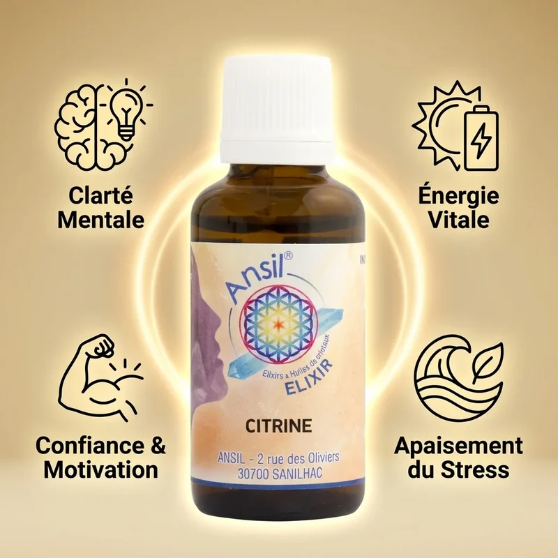 Citrine Elixir de cristal - 30 ml - Ansil