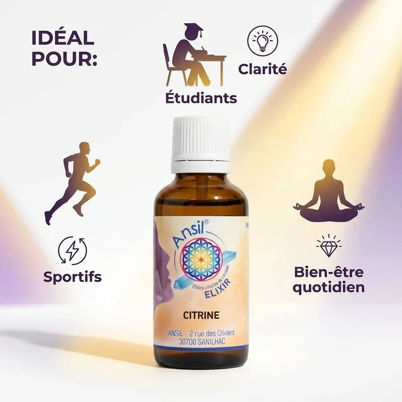 Citrine Elixir de cristal - 30 ml - Ansil
