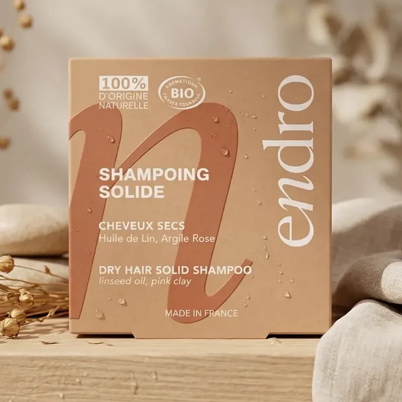 Shampoing solide à l'Huile de Lin - Cheveux Secs - Endro