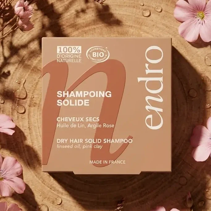Shampoing solide à l'Huile de Lin - Cheveux Secs - Endro