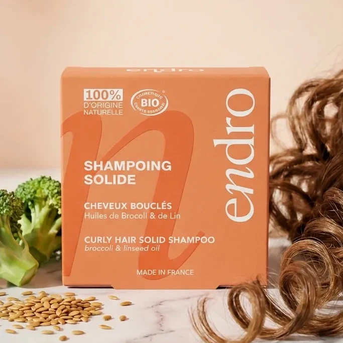 Shampoing solide Huile de Brocoli et de Lin - Cheveux Bouclés - Endro