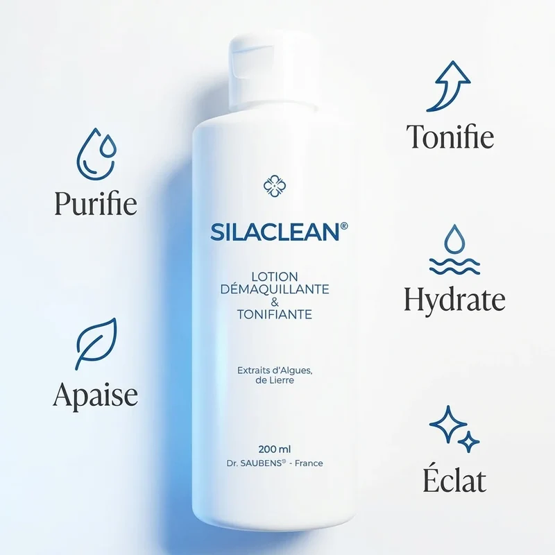 Silaclean lotion démaquillante - 200 ml - Labo Santé Silice