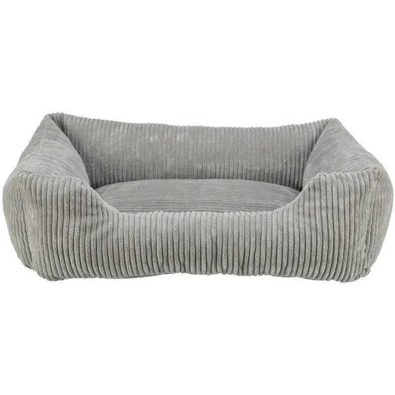 TRIXIE Couchage Jonna 110x75cm Gris Velours Côtelé