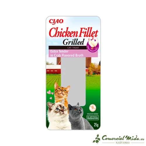 Churu CAT Filet de poulet tendre au bouillon de crabe