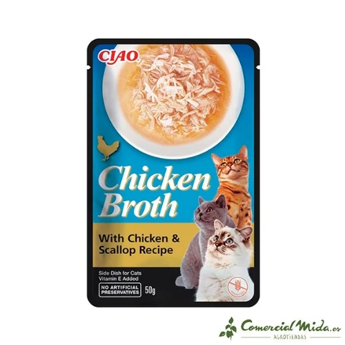Churu CAT Bouillon au poulet et à la noix de Saint-Jacques