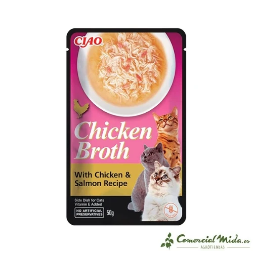Churu CAT Bouillon Poulet au saumon