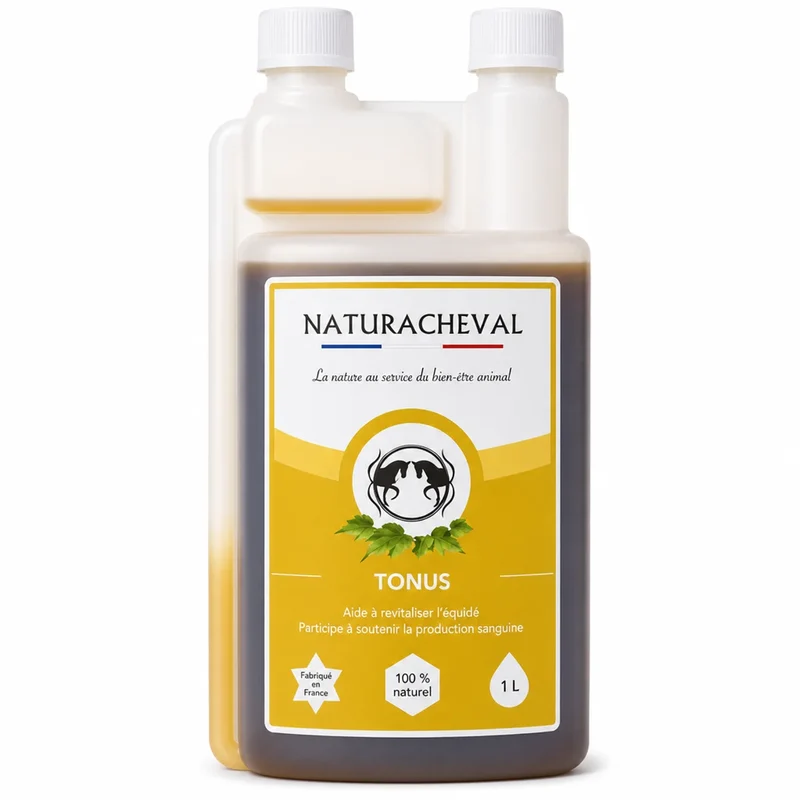 Tonus Cheval - Revitalise l'organisme du cheval - Naturacheval 1 L