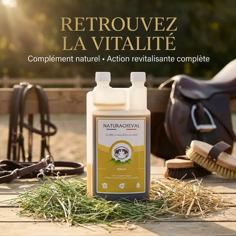 Tonus Cheval - Revitalise l'organisme du cheval - Naturacheval 1 L