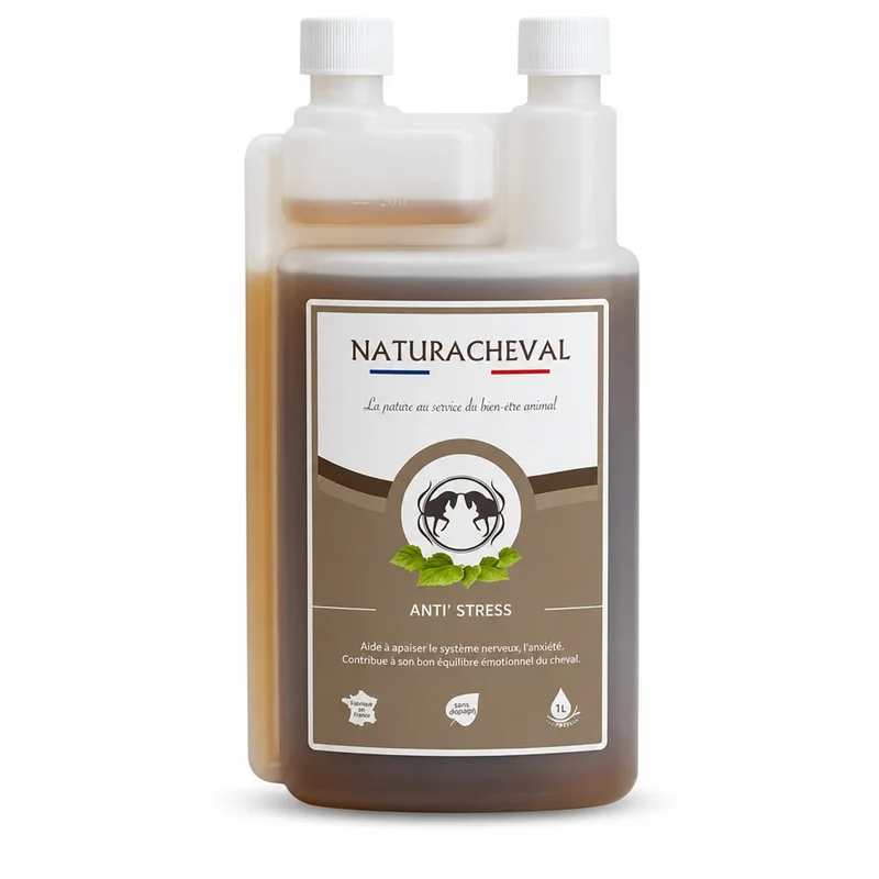 Anti'stress Cheval - Apaise les émotions du cheval - Naturacheval 1 L