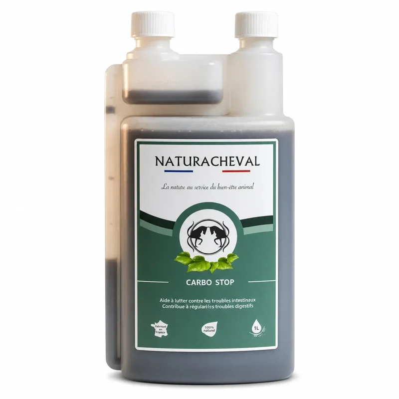 Carbo'Stop Cheval - Lutte contre les désordres intestinaux - Naturacheval 1 L