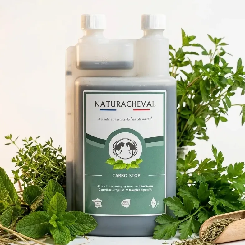 Carbo'Stop Cheval - Lutte contre les désordres intestinaux - Naturacheval 1 L