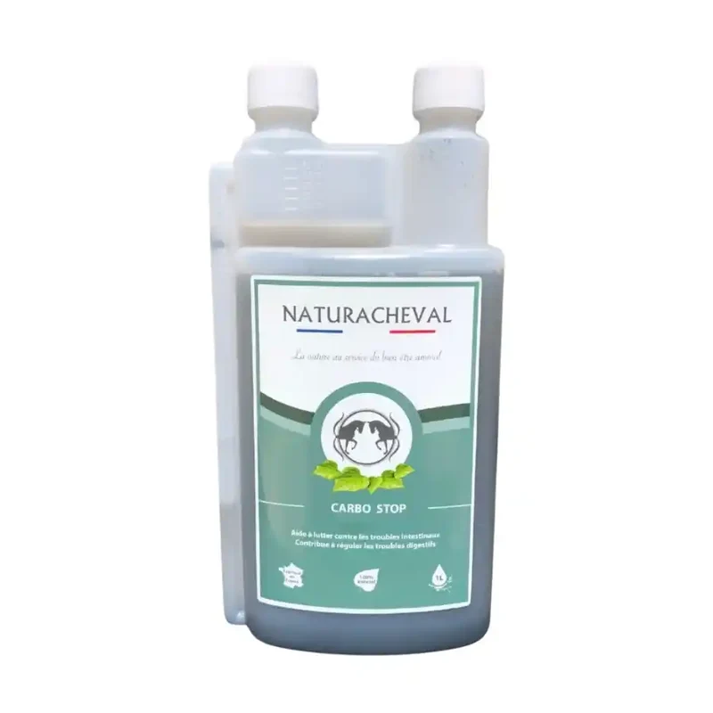 Carbo'Stop Cheval - Lutte contre les désordres intestinaux - Naturacheval 1 L