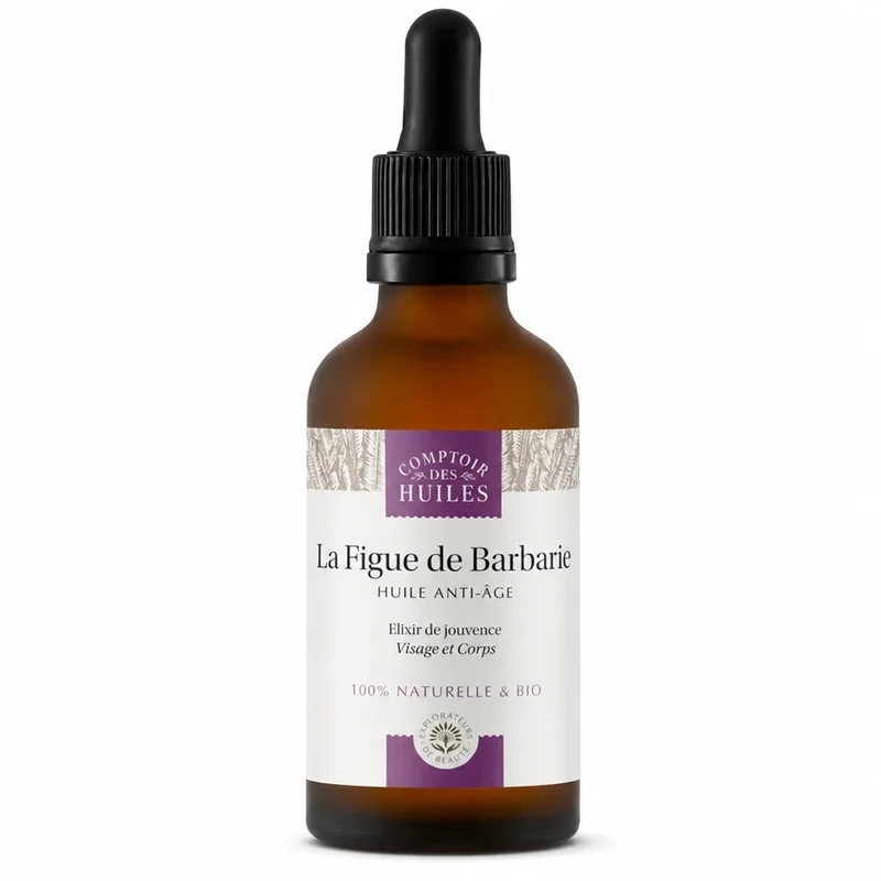 Huile de Pépin de Figue de Barbarie Bio - Anti-âge - 50ml - Comptoir des huiles