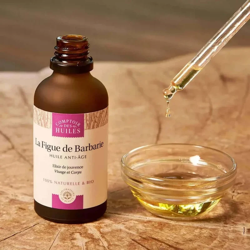 Huile de Pépins de Figue de Barbarie Bio - Anti-âge 30ml - Comptoir des huiles