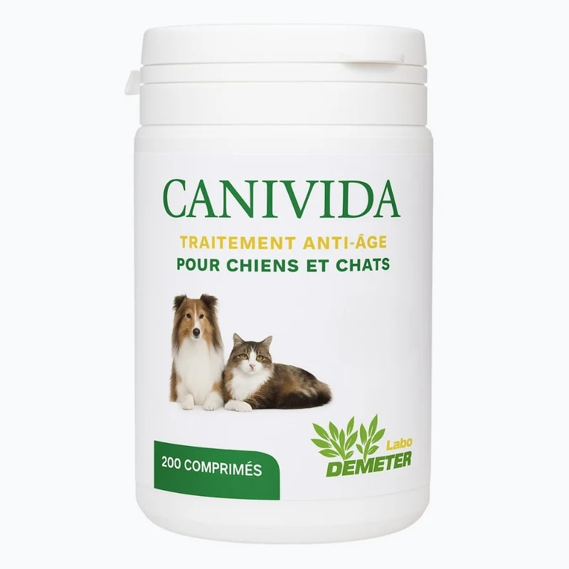 Canivida 200 comprimés - Traitement naturel anti-âge chien & chat - Labo-Demeter