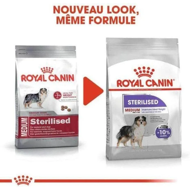 ROYAL CANIN Medium Sterilised Croquettes pour chiens stérilisés adultes races moyennes 12kg