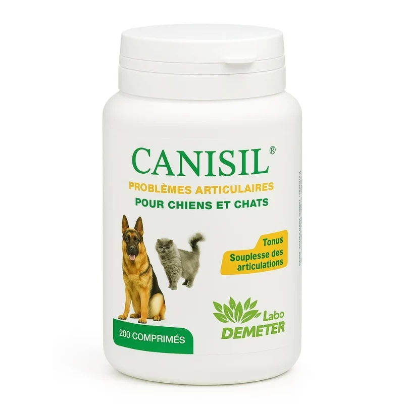 Canisil 200 comprimés - Anti-inflammatoire Arthrose Chien & Chat - Labo Demeter